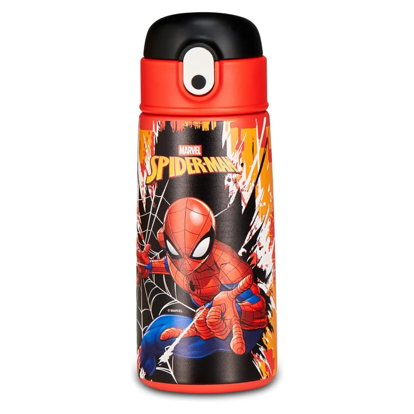 Borraccia Termica in Acciaio Inox con Cannuccia – Linea Spiderman WOW